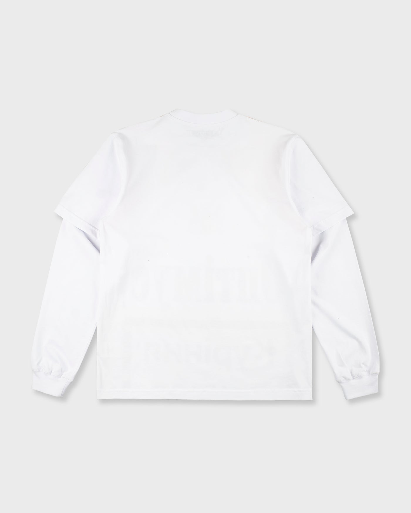 LONG SLEEVE “CIGARETTE” WHITE/RED