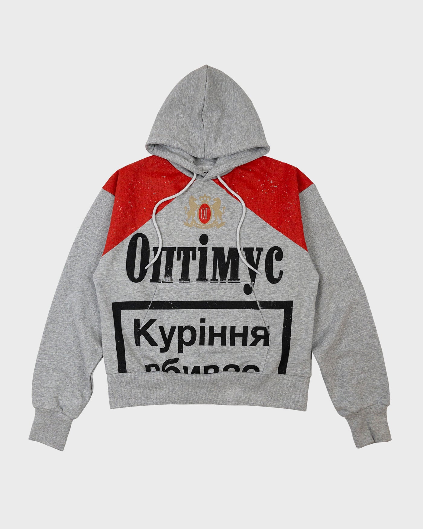 ХУДІ “СИГАРЕТА” МЕЛАНЖ/ЧЕРВОНИЙ