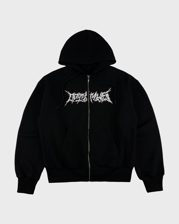 ZIP HOODIE “ЗВУК” BLACK