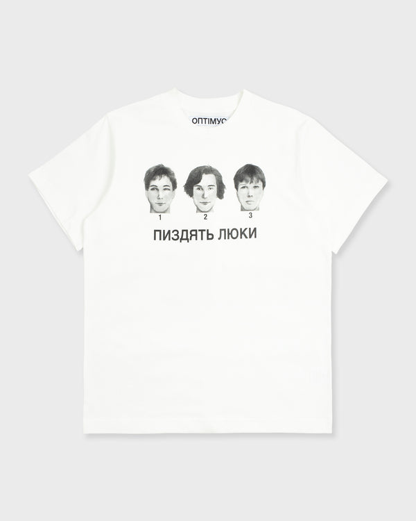 T-SHIRT “ПИЗДЯТЬ ЛЮКИ” WHITE