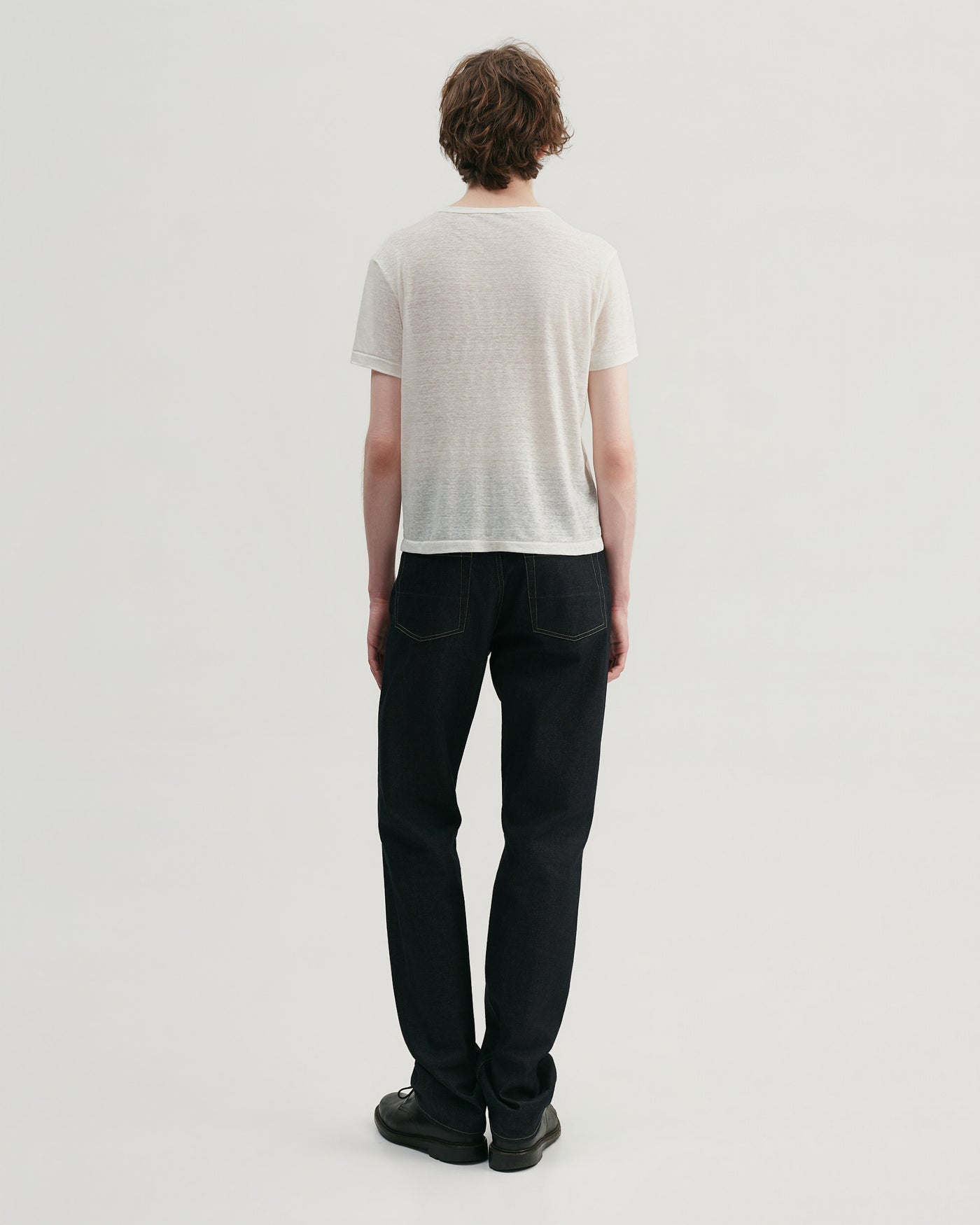 WHITE LINEN T-SHIRT