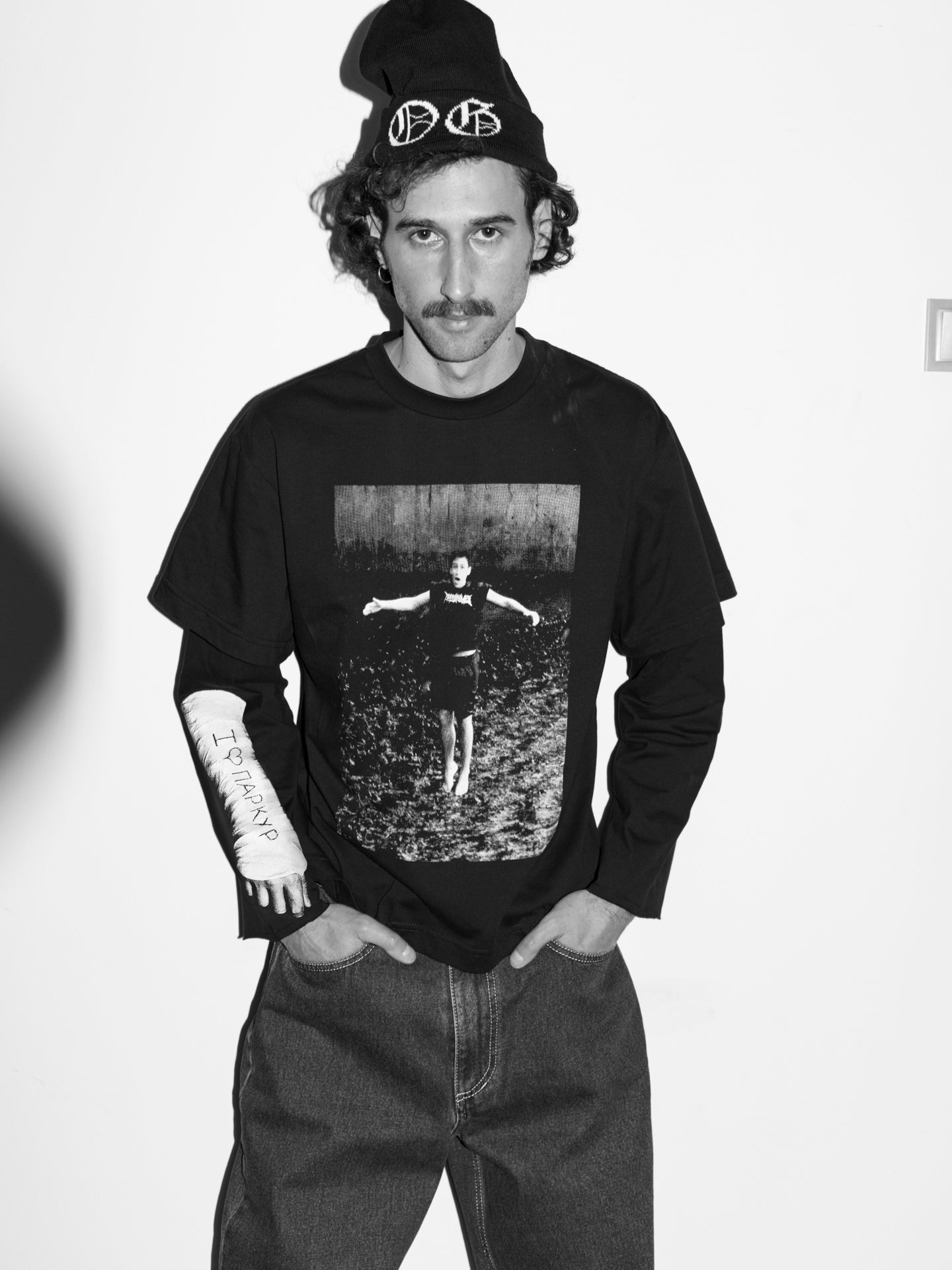 L/S T-SHIRT “PARKOUR” BLACK