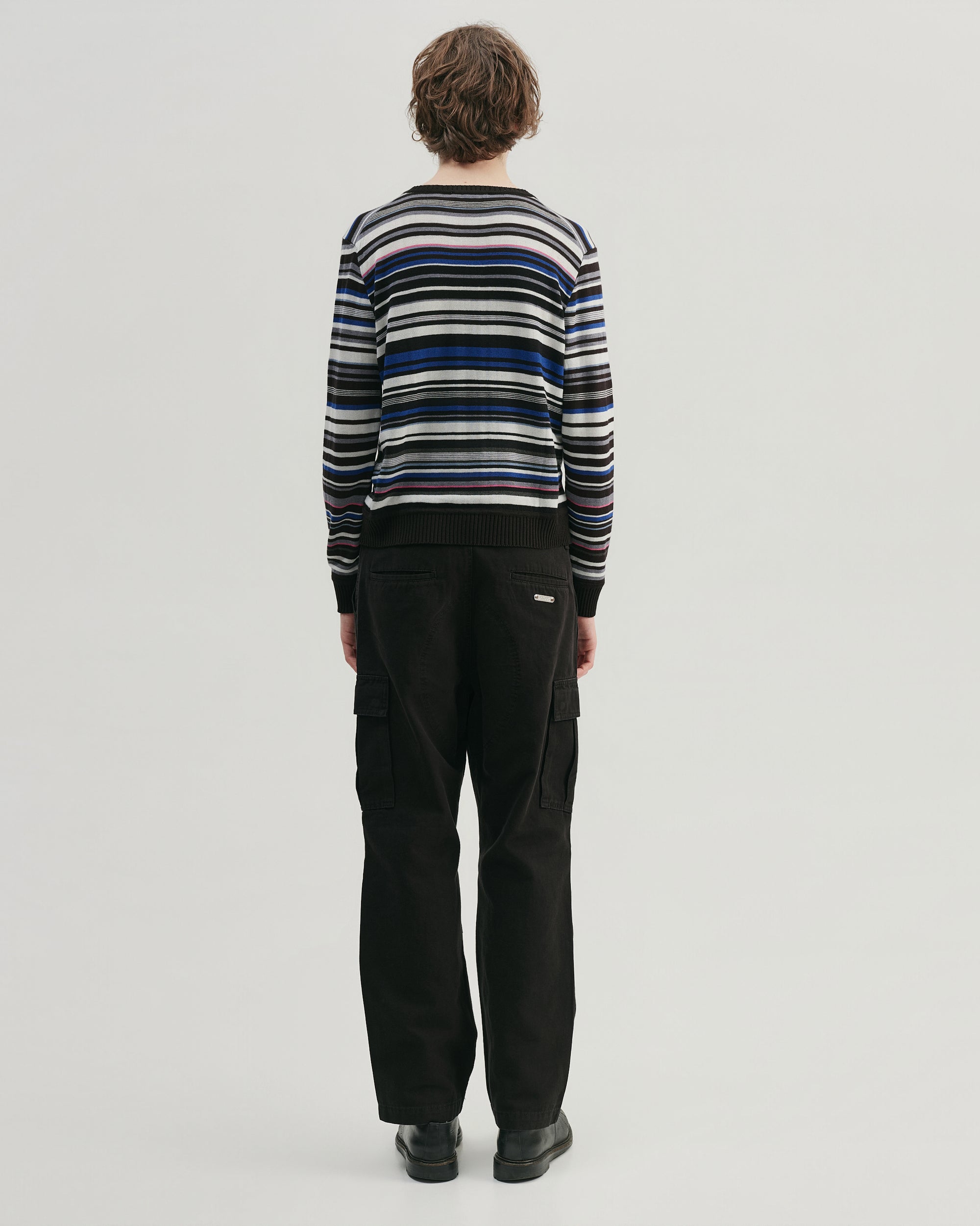 BLACK CARGO PANTS